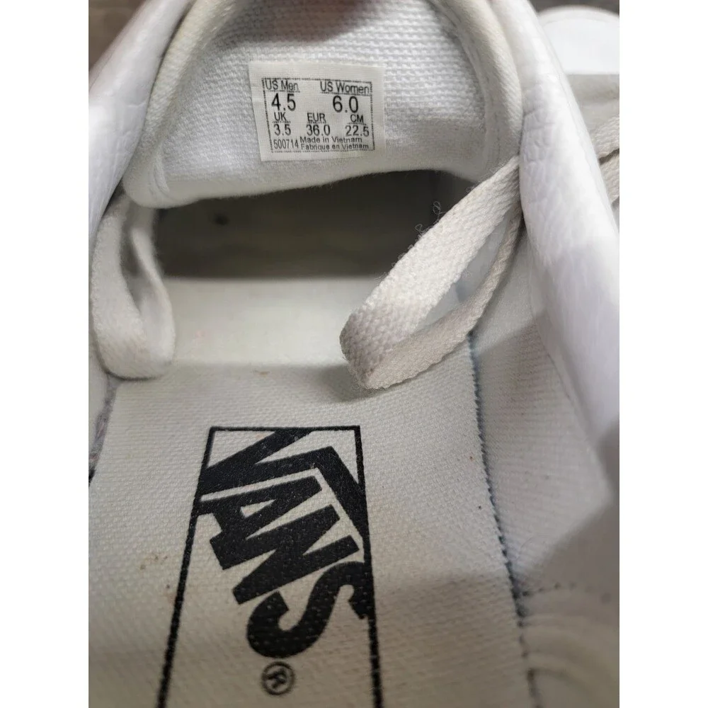 Vans Era Stacked Womens Size 6 Platform Lace Up Low Top White Sneakers